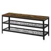 3-Tier Shoe Rack Bench 100cm