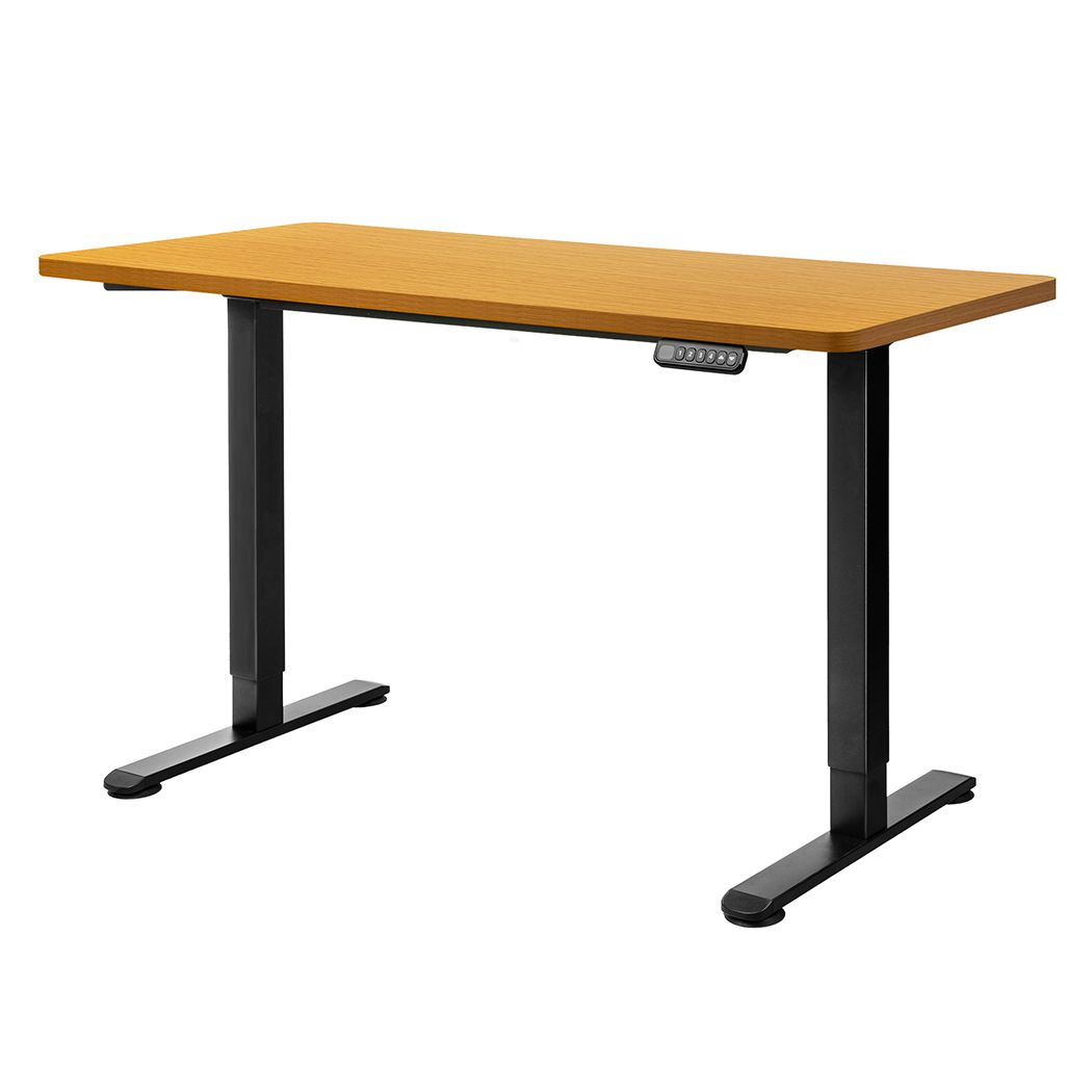 Motorised Standing Desk Adjustable 140cm Natural 1000x 1MM