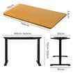 Motorised Standing Desk Adjustable 140cm Natural 1000x 1MM