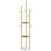 Coat Rack Clothes Stand 8 Hook Organizer Gold