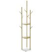 Coat Rack Clothes Stand 8 Hook Organizer Gold