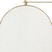 360 Swivel Wall Mirrors 140cm x35cm Oval Shape Gold Frame