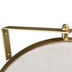 360 Swivel Wall Mirrors 140cm x35cm Oval Shape Gold Frame