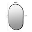 Large Wall Mirror Bathroom Decor Black