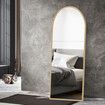 Floor Mirror Full Length Mirrors 1.8M Gold White