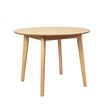 Dining Table Round Rubberwood Base 100cm Natural 100 CM