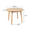 Dining Table Round Rubberwood Base 100cm Natural 100 CM