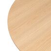 Dining Table Round Rubberwood Base 100cm Natural 100 CM