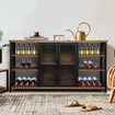 Bar Cabinet Buffet Sideboard Walnut