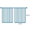 2XBlockout Curtains Chenille 180x250 Blue CD1016-180x250-DG