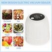 Portable Electric Mason Jar Vacuum Sealer Automatic Air Pump USB Rechargeable For Food Storage Color White