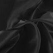 Silky Satin Quilt Cover Set Bedspread Black King Single