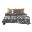 Silky Satin Sheets Fitted Flat Single Grey Dark Grey