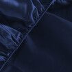 Silky Satin Sheets Fitted Double Blue