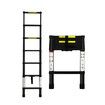 Multipurpose Aluminium Ladder Telescopic 2M Black 2 Meter