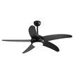 52'' Ceiling Fan LED Light DC Black
