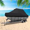 Boat Cover 14-16 FT Trailerable Weatherproof Black 16FT