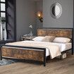 Metal Bed Frame Mattress Base Queen