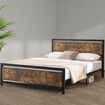 Metal Bed Frame Mattress Base Double