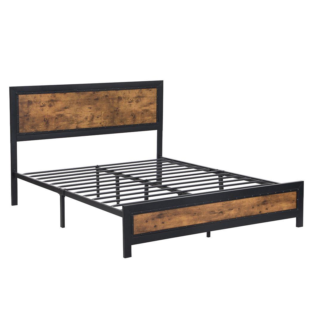 Metal Bed Frame Mattress Base Queen