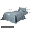 3pcs Sinigle Size 100% Bamboo Bed Sheet Set in Grey Colour Single