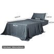 3pcs Sinigle Size 100% Bamboo Bed Sheet Set in Charcoal Colour Single