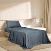 3pcs Sinigle Size 100% Bamboo Bed Sheet Set in Charcoal Colour Single