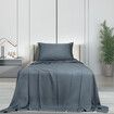 3pcs Sinigle Size 100% Bamboo Bed Sheet Set in Charcoal Colour Single