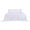 4pcs Queen Size 100% Bamboo Bed Sheet Set in White Colour