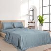 4pcs Queen Size 100% Bamboo Bed Sheet Set in Grey Colour