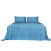 4pcs Queen Size 100% Bamboo Bed Sheet Set in Blue Colour