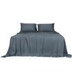 4pcs King Size 100% Bamboo Bed Sheet Set in Charcoal Colour