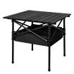 Folding Camping Table Portable Black