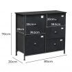 Chest of 5 Drawers Storage Cabinet