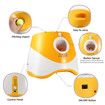 Automatic Ball Launcher for Small and Medium Dogs, Indoor and Outdoor Tennis Ball Thrower, 6PCS Mini Tennis Balls,Orange