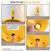 Automatic Ball Launcher for Small and Medium Dogs, Indoor and Outdoor Tennis Ball Thrower, 6PCS Mini Tennis Balls,Orange