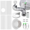 Dryer Accessory Clothes Dryer Vent Parts Clothes Connector Fittings Indoor Dryer Vent Kit Window Duct Parts Accessories