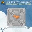 Silicone Chicken Coop Mats Nesting Box Liners Washable Reusable For Eggs Bedding Pads Color Grey