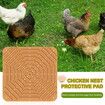 Silicone Chicken Coop Mats Nesting Box Liners Washable Reusable For Eggs Bedding Pads Color Brown