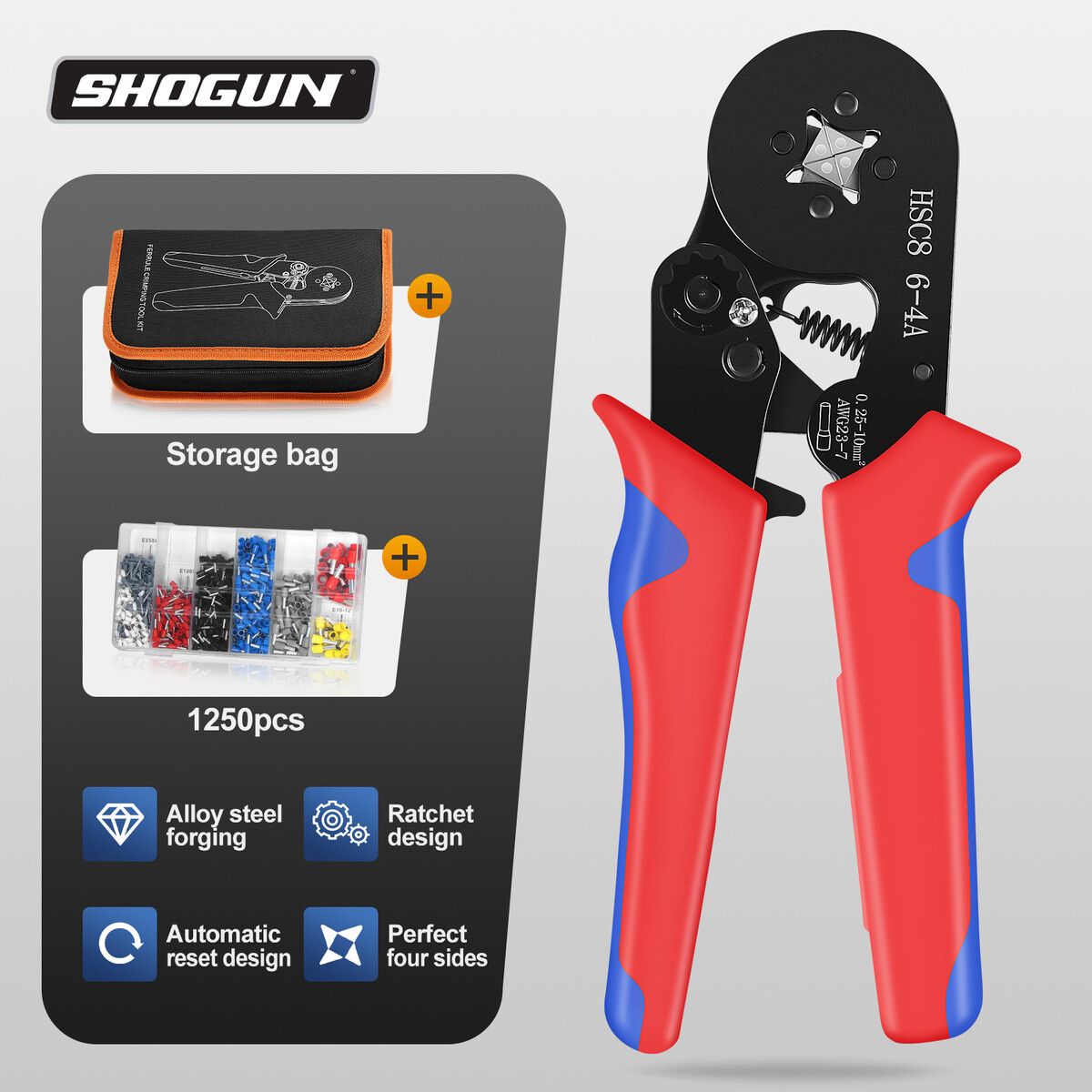 Ratchet Wire Crimping Tool – Insulated Terminal Crimper Pliers For Cable Connectors