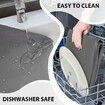 2PCS Silicone Washer Dryer Top Covers Non-Slip 65*60cm Mat Protector for Laundry Kitchen Surfaces Color Grey