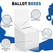 12 Pack Raffle Box Donation Box for Fundraising,Ballot Box Cardboard Box with Slot for Ticket and Removable Header Charity Box for Collecting Business Card Voting Contes,6 x 6 x 6 Inch
