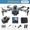 50x Zoom Triple Cameras Optical Flow Positioning Brushless RC Drone GPS Foldable Gyroscope Infrared Obstacle Avoidance Auto Takeoff Gesture Control