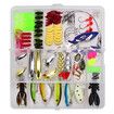 Fishing Lures Kit, 101Pcs Spoon Lures, Soft Plastic Worms, Frog Lures, Bait Tackle Kit for Bass, Trout, Salmon for Freshwater and Saltwater, White Box