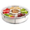 Divided Serving Tray with Lid and Handle,Large Snack Spinner,Snackle Box Container,Multi-purpose Food Platter,Taco Tuesday Movie Night Travel Beach Picnic Essentials (1 Pcs)