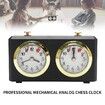 Chess Clock Mechanical Chess NO Battery reqire Competition Watch Timer Countdown Chess Watch Retro Analog Chess Play Black