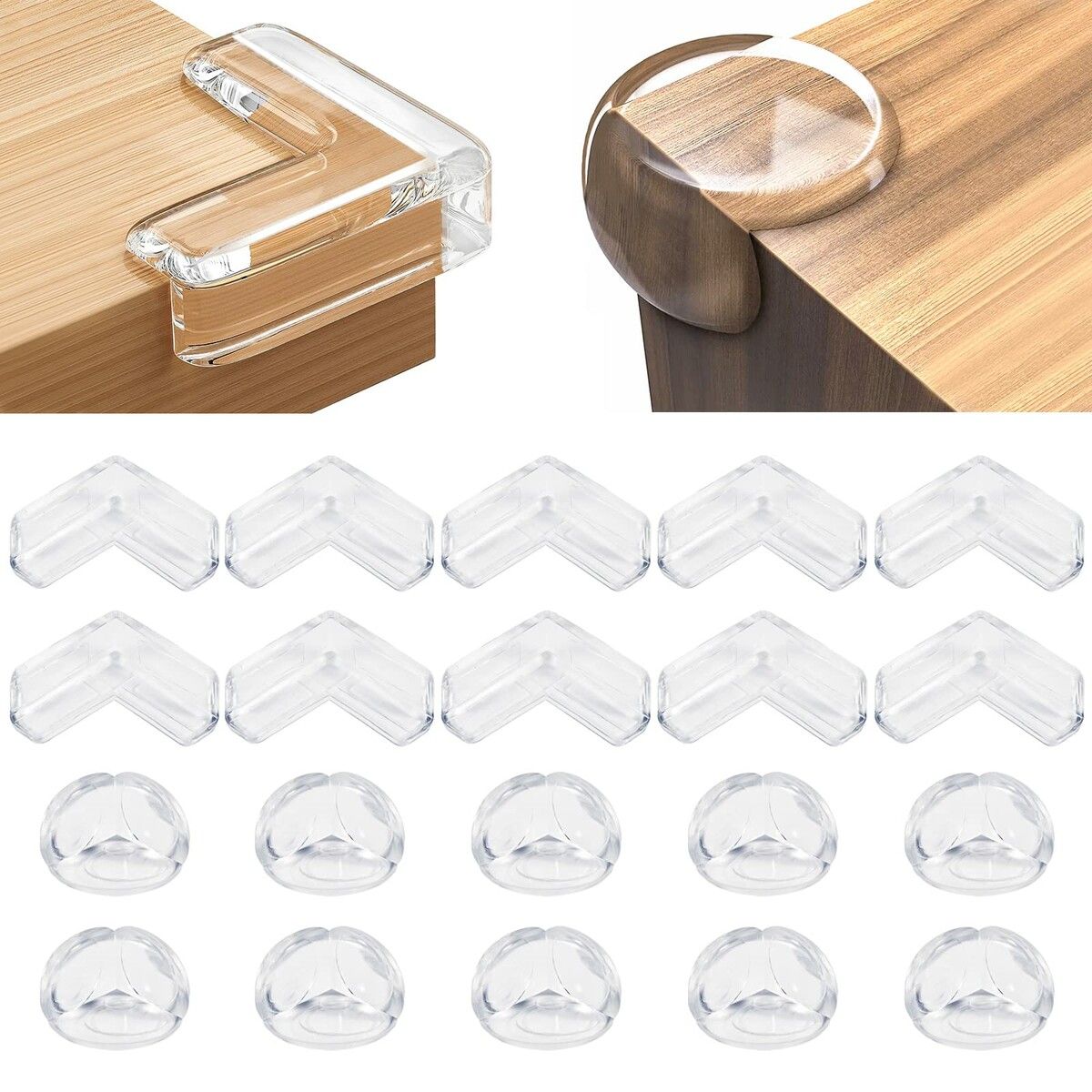 Corner Protector Baby,Table Corner Protectors for Baby Corner Protector Guards Clear Corner Protectors for Furniture Corner Protectors Corner Guards Baby Proof Corner Covers 20 Pack