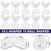 Corner Protector Baby,Table Corner Protectors for Baby Corner Protector Guards Clear Corner Protectors for Furniture Corner Protectors Corner Guards Baby Proof Corner Covers 20 Pack