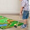 2-in-1 Golf Chipping Game Training Mat Interactive Putting Dart Game Indoor Outdoor Games For Kids Home Backyard Office