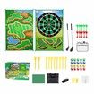 2-in-1 Golf Chipping Game Training Mat Interactive Putting Dart Game Indoor Outdoor Games For Kids Home Backyard Office